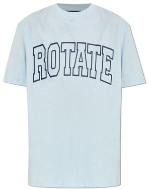 ROTATE BIRGER CHRISTENSEN Logo T-Shirt - Blue