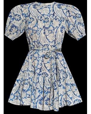 Ulla Johnson Rosalie Floral Motif Mini Dress - Black