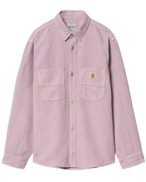 Carhartt Walter Logo Patch Overshirt - Pink