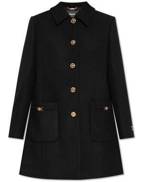 Versace Wool Coat - Black