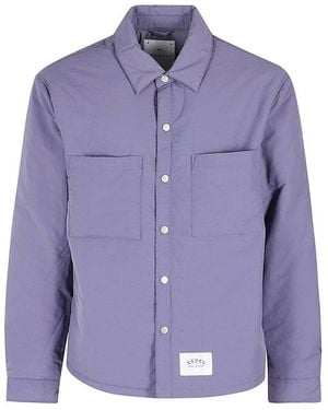 Edwin Snap-Front Utility Jacket - Purple
