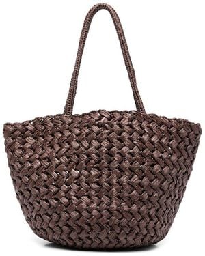 The Row Woven Tote Bag - Brown