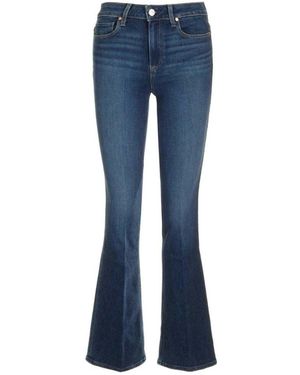 PAIGE Laurel Canyon High Rise Boot Jeans - Blue