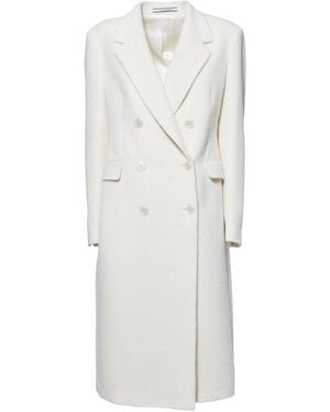 Tagliatore C-Meryl Double-Breasted Coat - White