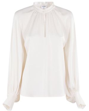 Filippa K Stand Collar Blouse - White