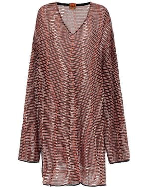 VITELLI Wave Patterned Knitwear - Brown