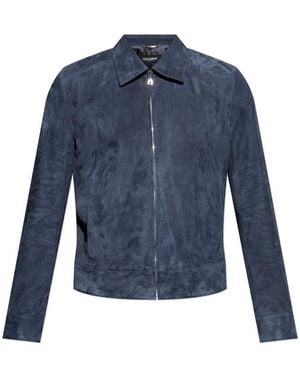 Dolce & Gabbana Slim Fit Zipped Jacket - Blue