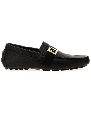 Fendi Ff-Detail Loafers - Black