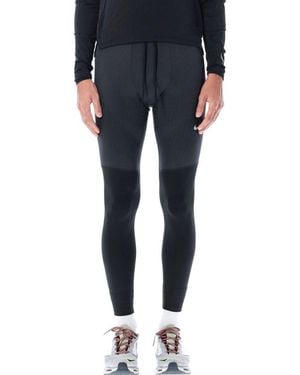 Nike Swoosh Detail Stretch Slim-Cut Leggings - Blue