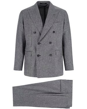 Tagliatore Double-Breasted Tailored Suit - Grey