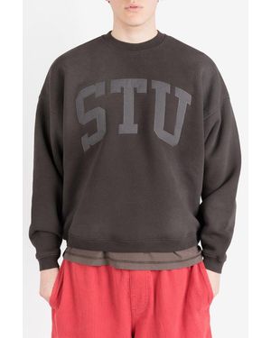 Stussy STU RELAXED CREW ブラック L Stu Relaxed Crew – Black | Sweats | Stüssy