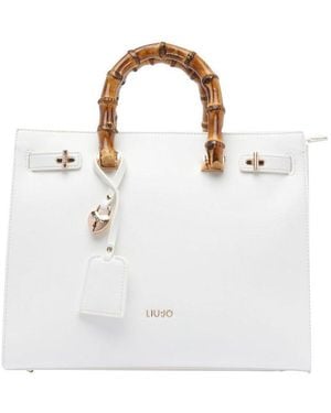 Liu Jo Zipped Shopping Bag - White