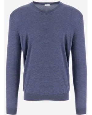 Malo V-Neck Sweater - Blue