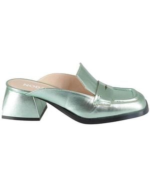 NODALETO Block Heel Sandals - Green