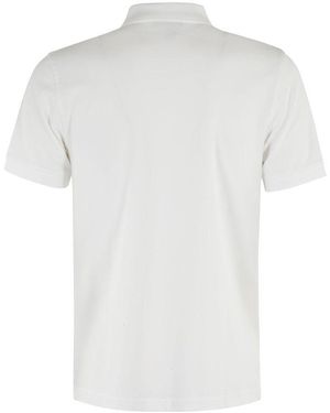 Fay Short Sleeve Polo Shirt - White