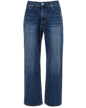 AFTER PRAY Essentia Denim Jeans With Logo Patch - Blue