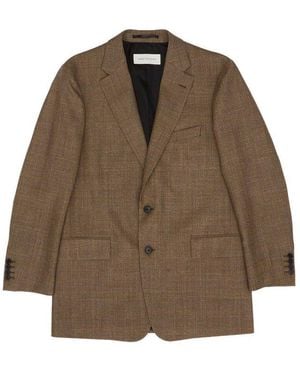 Dries Van Noten Single-Breasted V-Neck Blazer - Brown