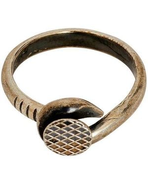 Guidi Signature Nail Ring - Metallic