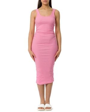 Mc2 Saint Barth Jennifer Ribbed Jersey Tank Dress - Pink