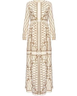Tory Burch Silk Dress - Natural