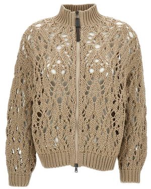 Brunello Cucinelli Cardigan - Natural