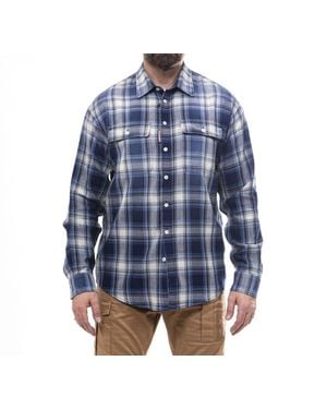 DSquared² Checked Dropped Shoulder Shirt - Blue