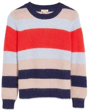 Bellerose Classic Striped Knit Shirt - Red