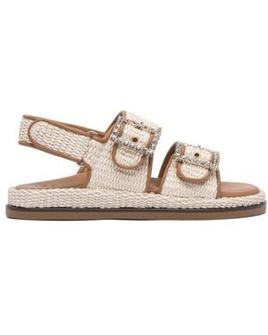 Alibi Maya Buckle Sandals - Natural
