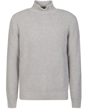 Kangra Mock Neck Sweater - Grey