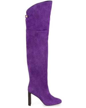 Maison Skorpios Marylin Knee-High Boots - Purple