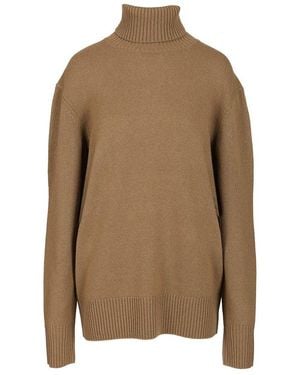 TOTEME Roll Neck Long Sleeved Jumper - Brown