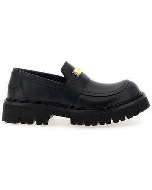 Moschino Brick Loafers - Black