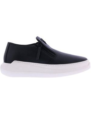 Giuseppe Zanotti Conley Zipped Slip-On Trainers - Black