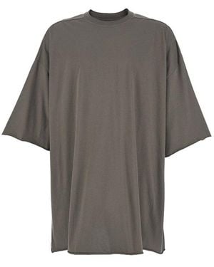 Rick Owens Crewneck Oversized T-shirt - Grey