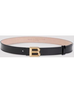 Bally Black Calf Leather Belt - Brown