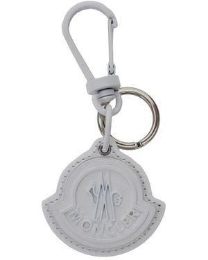 Moncler Logo Patch Keychain - White