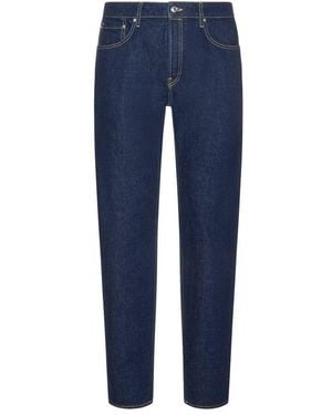 KENZO Low-Rise Slim-Fit Jeans - Blue