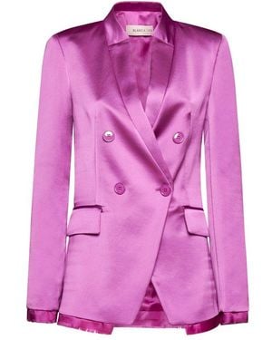 Blanca Vita Double-Breasted Blazer - Pink