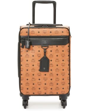MCM Trolley Cabin Suitcase - Brown