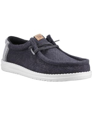 HEYDUDE Wally Jute Shoes - Blue