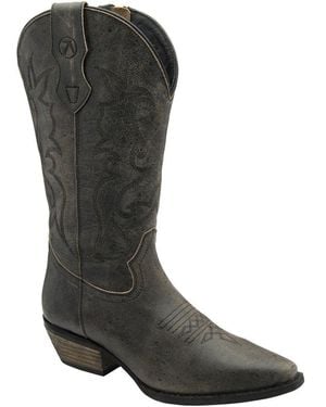 Ravel Taylor Western Style Boots - Grey