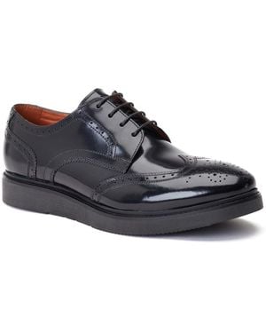 Base London Joe Brogue Shoes - Black