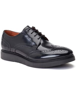 Base London Joe Brogue Shoes - Black