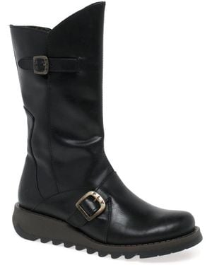 Fly London 'mes 2' Calf Length Boots - Black