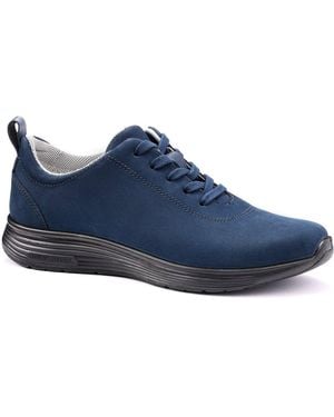 Hotter Cosmos Wide Fit Sneakers - Blue