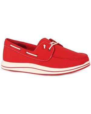 Clarks Brinkley Edge Canvas Shoes - Red