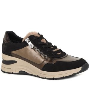 Rieker Seattle Trainers /Bronze - Black