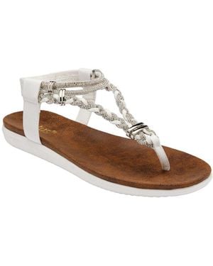 Lotus Sol Toe Post Sandals - Brown