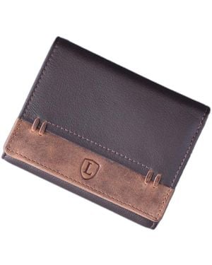 Lakeland Leather Stitch Leather Tri-Fold Wallet - Blue