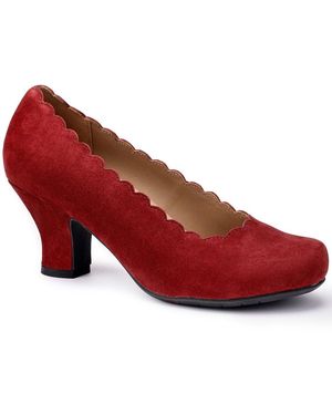 Hotter Jive Court Shoes - Red